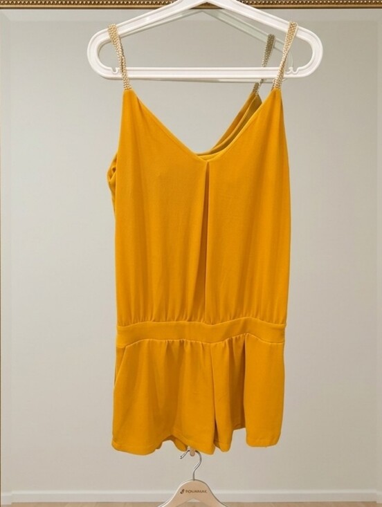 it hippie Pants - Women’s Yellow Sleeveless Romper